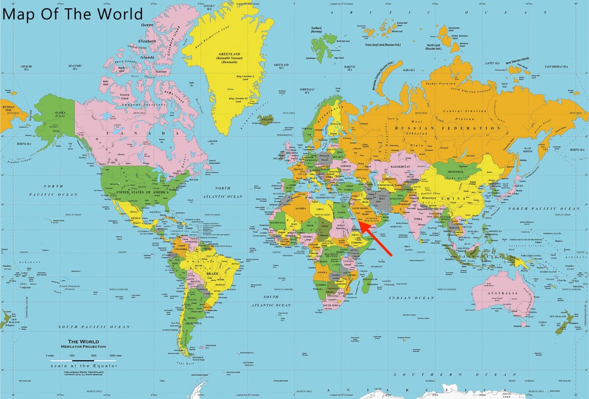 Ville de Mecca (Makkah) sur la carte du monde