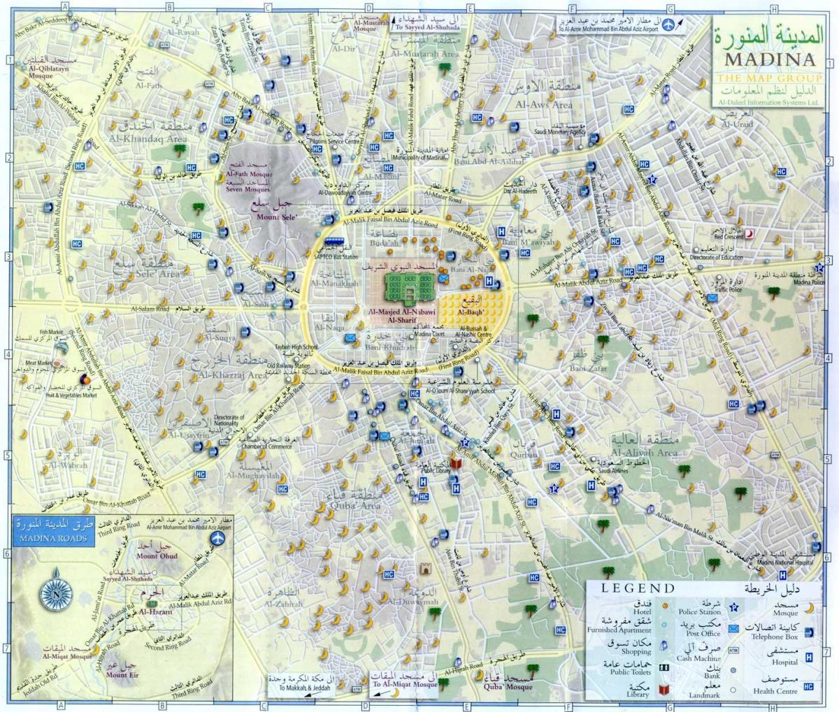 Plan des monuments de Mecca (Makkah)